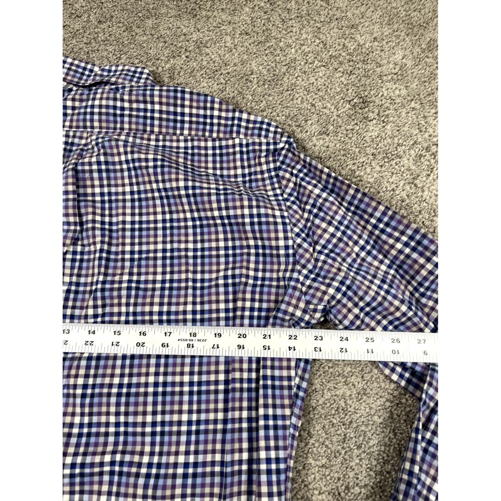 Peter Millar Shirt Mens Large Button Down Long Sleeve Check Plaid Cotton Casual - Picture 6 of 7